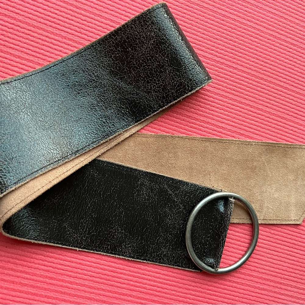 Vintage Leather Cinch Belt